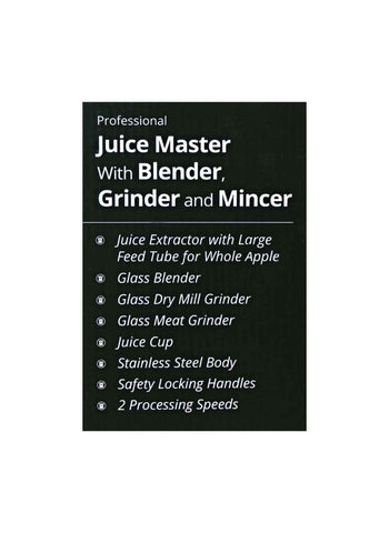 Westpoint Juice Master with Blender, Grinder, and Mincer WF-1846 – 1000 Watts | Ultimate Multi-Functional Juicer & Grinder