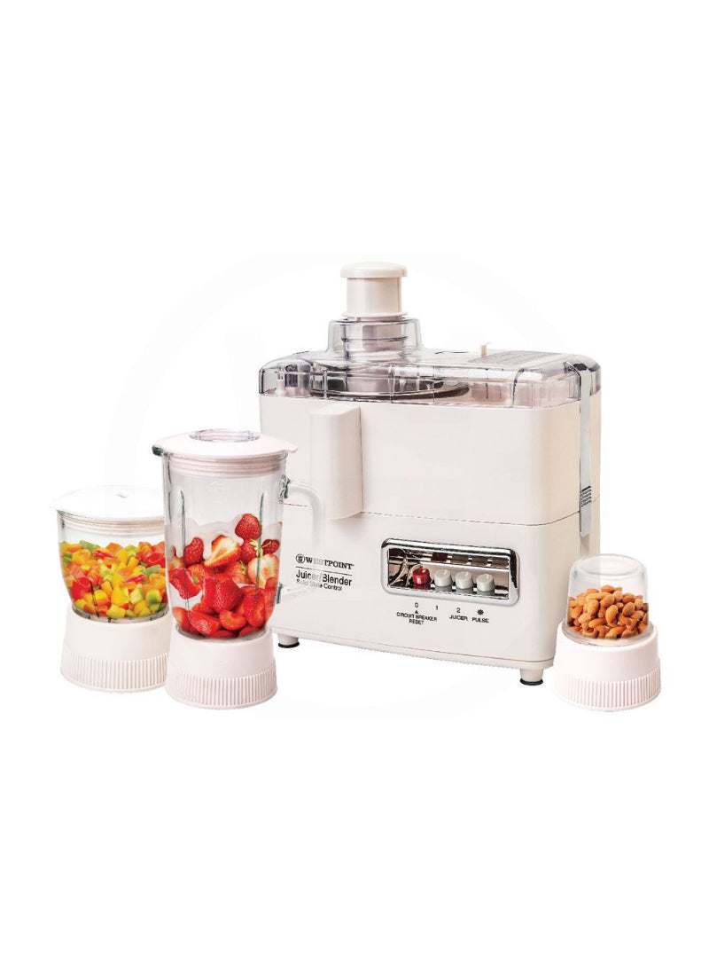 Westpoint Juicer Blender Drymill WF-1874 – 750 Watts | Compact Juicer & Blender for Daily Kitchen Needs