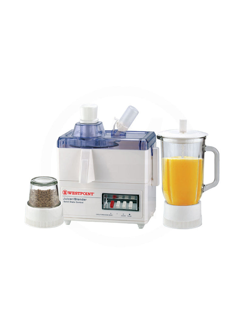 Westpoint Juicer Blender Drymill WF-7501GL – 500 Watts | Compact Juicer & Blender with Grinder Function