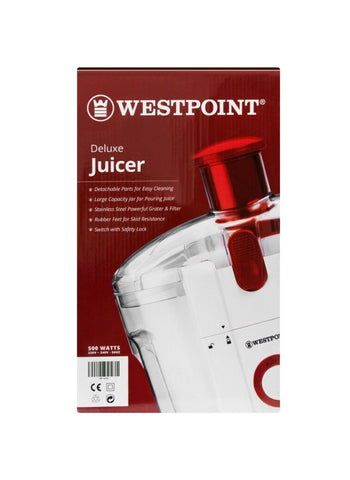 Westpoint Juicer WF-5020 – 500 Watts | Stylish & Reliable Juicer Designed for Quick & Fresh Juice Preparation