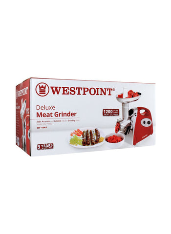 Westpoint Meat Grinder WF-1045 – 1200 Watts | Heavy-Duty Meat Grinder for Home & Commercial Use