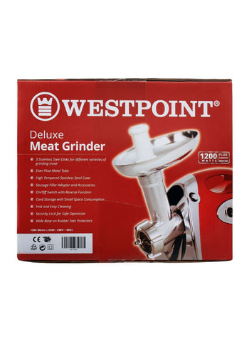 Westpoint Meat Grinder WF-1045 – 1200 Watts | Heavy-Duty Meat Grinder for Home & Commercial Use