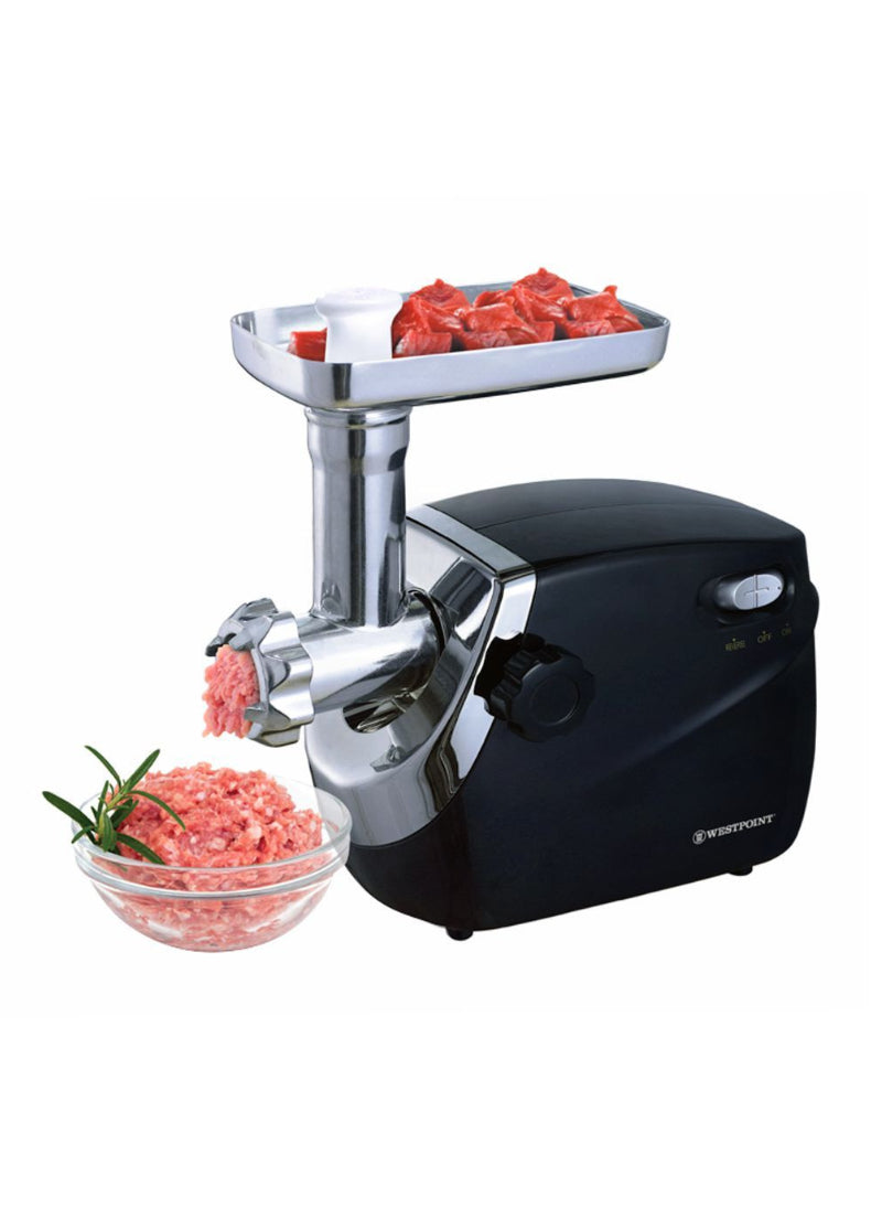 Westpoint 1500W WF-3040 Meat Grinder – 4 Stainless Steel Discs, Sausage Filler, Reverse Function, Easy Cleaning – Meat Grinder