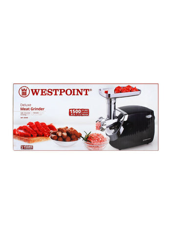 Westpoint 1500W WF-3040 Meat Grinder – 4 Stainless Steel Discs, Sausage Filler, Reverse Function, Easy Cleaning – Meat Grinder