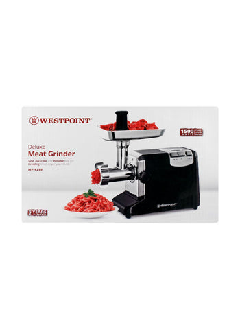 Westpoint Meat Grinder WF-4250 – 1500 Watts | Heavy-Duty Meat Grinder for Home & Commercial Use