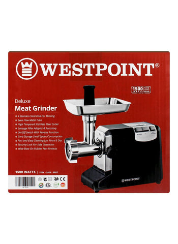 Westpoint Meat Grinder WF-4250 – 1500 Watts | Heavy-Duty Meat Grinder for Home & Commercial Use