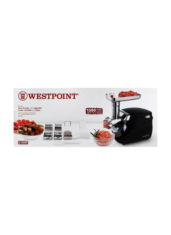 Westpoint Meat Grinder with Vegetable Cutter WF-3050 – 1500 Watts | Multi-Function Meat Grinder with Vegetable Cutter