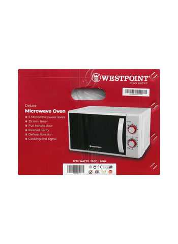 Westpoint Microwave Oven WF-822M – 1270 Watts | Compact & Reliable Microwave for Quick Heating & Cooking