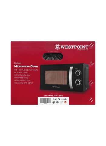 Westpoint Microwave Oven WF-823M – 1270 Watts | Durable Microwave with Sleek Design for Efficient Cooking