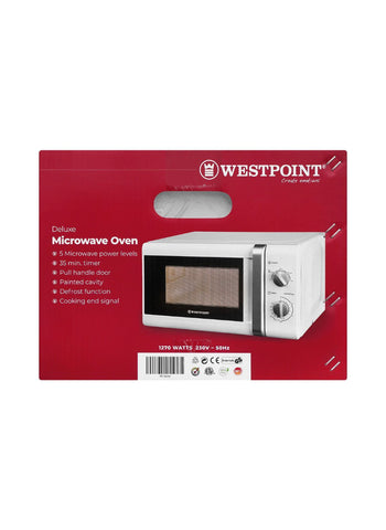 Westpoint Microwave Oven WF-824M – 1270 Watts | High-Performance Microwave Ideal for Everyday Use