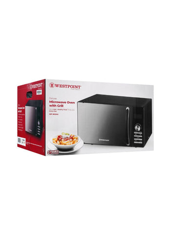 Westpoint Microwave Oven with Grill WF-832DG – 1250 Watts | Powerful Microwave with Grill for Cooking Versatility