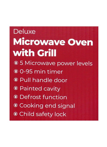 Westpoint Microwave Oven with Grill WF-841DG – 220 Watts | Compact Microwave with Grill for Easy Grilling & Cooking