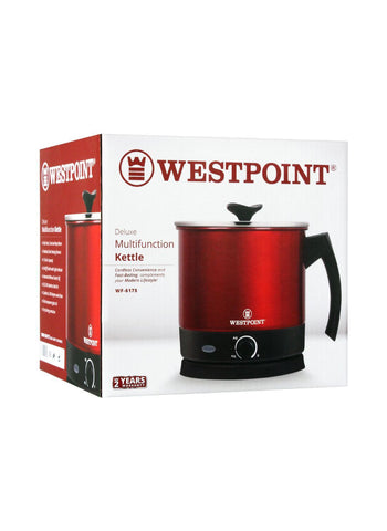 Westpoint Multi-Function Kettle WF-6178 – 1000 Watts, High Performance, Multi-Purpose – Ideal for Boiling, Steaming, and More | Fast and Efficient