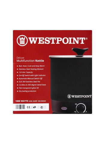 Westpoint Multi-Function Kettle WF-6275 – 1000 Watts, Versatile and Compact, High Performance – Perfect for Daily Use | Reliable and Safe