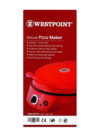 Westpoint Pizza Maker WF-3165 – 1800 Watts | High-Performance Pizza Maker for Crispy, Delicious Pizzas