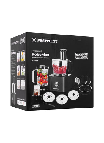 Westpoint RoboMax WF-8816 – 1300 Watts, Advanced Functionality, Efficient Operation – Kitchen Essential | Multi-Purpose and Easy to Use