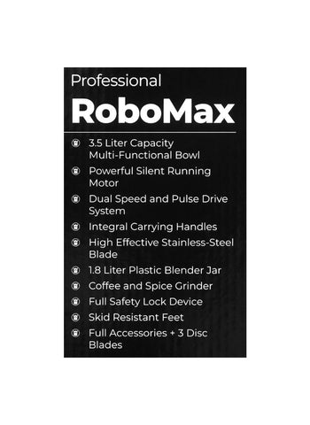 Westpoint RoboMax WF-8816 – 1300 Watts, Advanced Functionality, Efficient Operation – Kitchen Essential | Multi-Purpose and Easy to Use