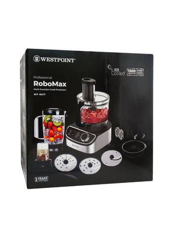 Westpoint RoboMax WF-8817 – 1300 Watts, Sleek Design, Powerful Performance – Ideal for Daily Blending and Mixing | Reliable and Efficient