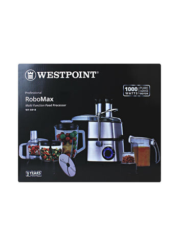 Westpoint RoboMax WF-8818 – 1000 Watts, High Power, Versatile Use – Perfect for Blending, Chopping, and Mixing | Fast and Effective