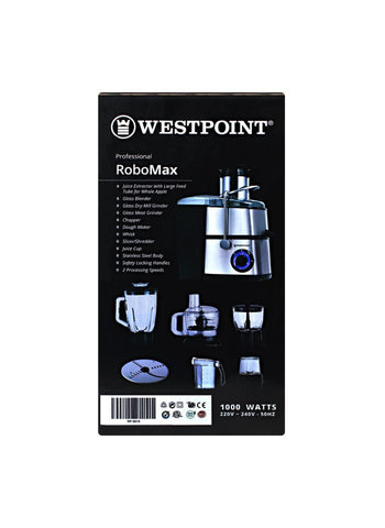 Westpoint RoboMax WF-8818 – 1000 Watts, High Power, Versatile Use – Perfect for Blending, Chopping, and Mixing | Fast and Effective