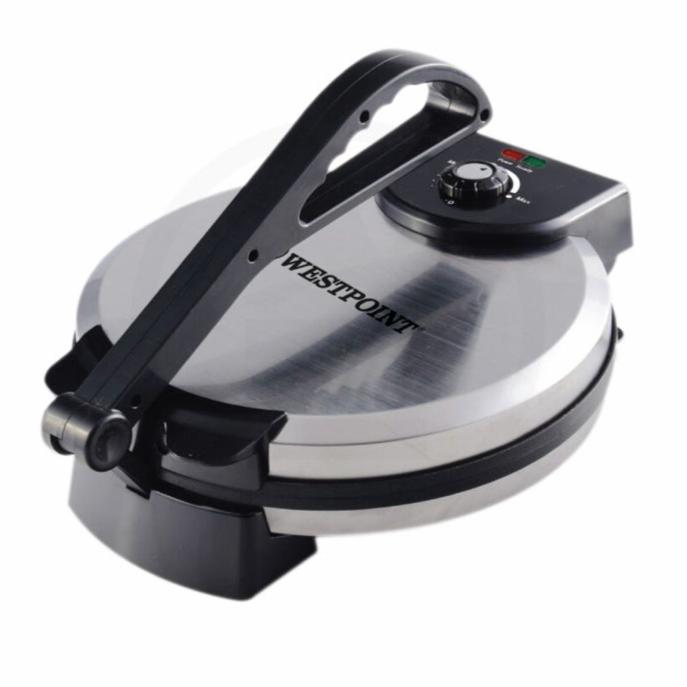 Westpoint 2000W WF-6514T Roti Maker – 12" Non-Stick Plate, Cool Touch Housing, Quick Heating, Thermostatic Control – Roti Maker