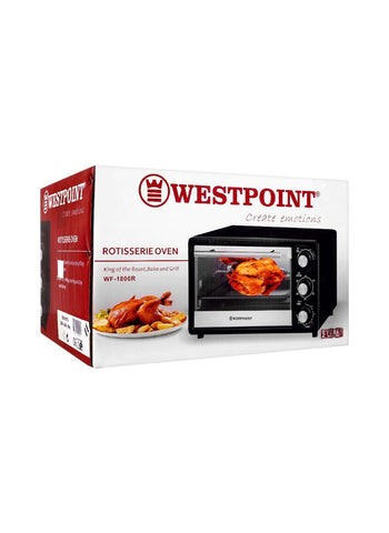 Westpoint Rotisserie Oven WF-1800R – 1200 Watts | Versatile Oven for Perfect Rotisserie & Grilling