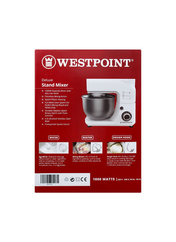 Westpoint Stand Mixer WF-4616 – 1000 Watts | High-Performance Mixer for Baking & Whipping