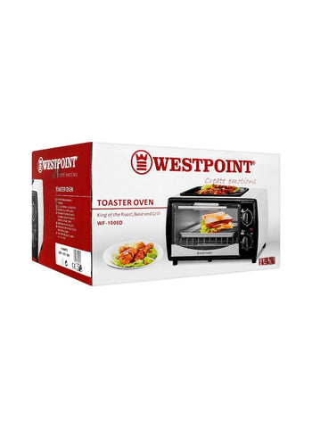 Westpoint Toaster Oven WF-1000D – 800 Watts | Compact & Efficient Toaster for Quick Toasting