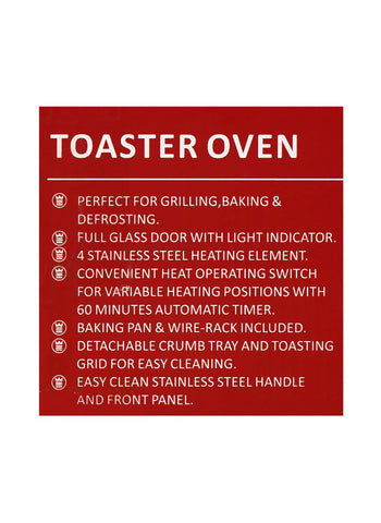 Westpoint Toaster Oven WF-1000D – 800 Watts | Compact & Efficient Toaster for Quick Toasting