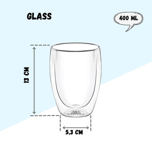 Double Wall Glass – 250 ml – Glasses | Home & Kitchen