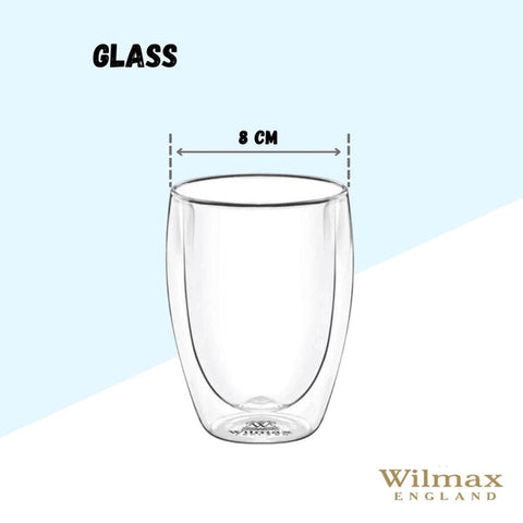 Wilmax Double Wall Glass – 250 ml – Glasses | Home & Kitchen