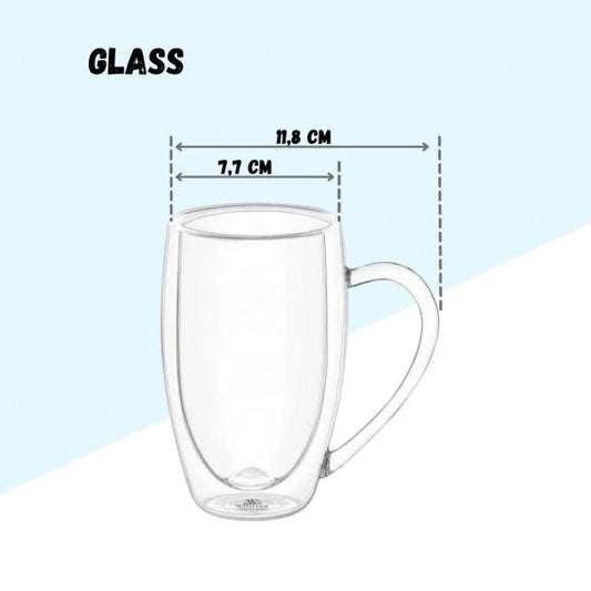 Double Wall Tea/Coffee Mug 300ml – Double Wall Insulated Mug – Cups & Mugs | Home & Kitchen