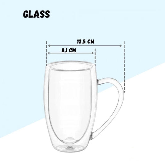 Double Wall Tea/Coffee Mug 450ml – Double Wall Insulated Mug – Cups & Mugs | Home & Kitchen