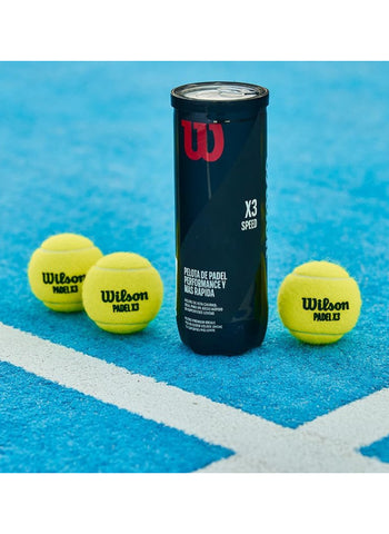 Wilson X3 Speed Padel Balls – Durable, High Performance, Precision Bounce | Ideal for Fast-Paced Games