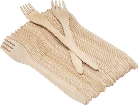 Wooden Fork (Pack Of 10Pcs) – Biodegradable Wooden Cutlery | Essentials