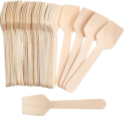 Wooden Ice Cream Spoons (Pack OF 50Pcs) – Biodegradable Wooden Cutlery | Essentials