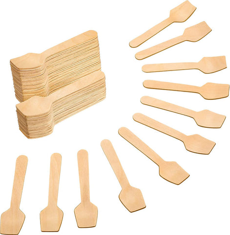 Wooden Ice Cream Spoons (Pack OF 50Pcs) – Biodegradable Wooden Cutlery | Essentials