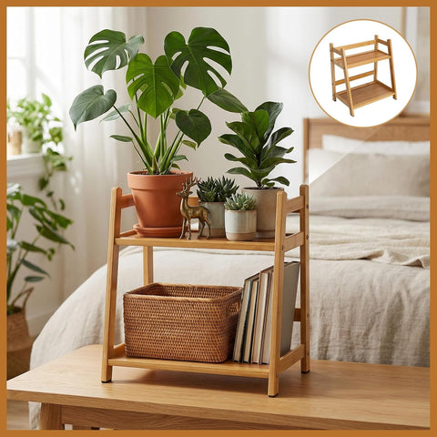 Wooden Shelf 2-Tier
