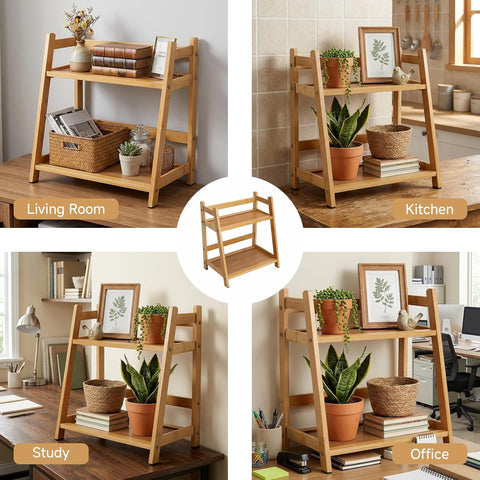 Wooden Shelf 2-Tier