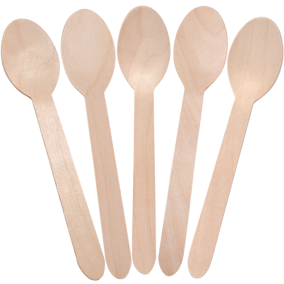 Wooden Spoon –  (Pack Of 10Pcs) Biodegradable Wooden Cutlery | Essentials