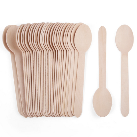 Wooden Spoon –  (Pack Of 10Pcs) Biodegradable Wooden Cutlery | Essentials