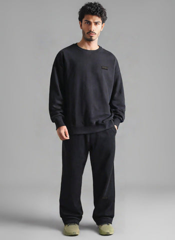 XII.X Crew Neck Sweater Black – Soft Cotton Blend, Sleek Fit, Timeless Design – Fashion | Versatile for Any Wardrobe