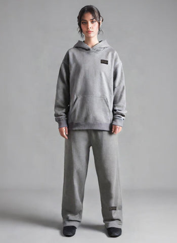 XII.X Oversized Hoodie Heather Grey – Comfortable Cotton Fabric, Loose Fit, Urban Look – Apparel | Ideal for Casual Outfits