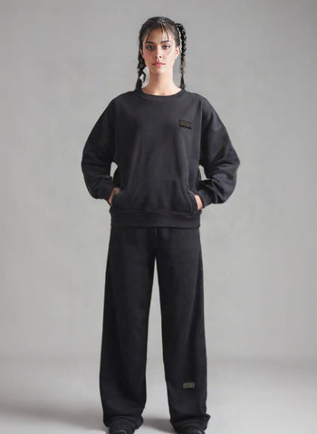 XII.X Sweat Pants Black – Soft Fleece Material, Comfortable Fit, Adjustable Waistband – Activewear | Perfect for Everyday Wear