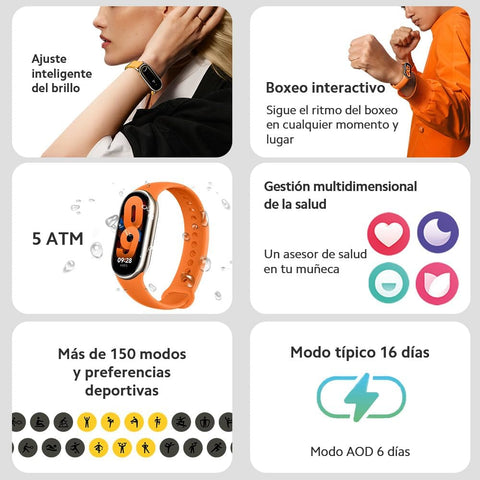 Xiaomi Smart Band 8 (Global) – Comprehensive Fitness Tracking, Stylish Design, Global Compatibility – Smart Watches & Fitness Trackers | Ideal for Fitness Enthusiasts