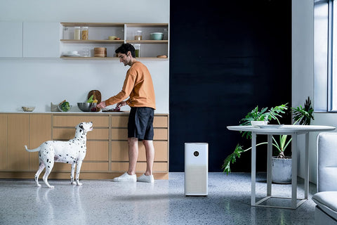 Xiaomi Smart Air Purifier 4 (Eliminates up to 99.97% of Pet Hair, Pollen, Dust, Viruses & Aerosols: PCADR 400 m³/h, FCADR 150 m³/h, Ideal For 48 M², Touch Display, App And Voice Control)