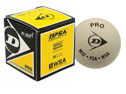 Dunlop Pro Championship White Squash Ball – Single, High-Performance, Durable – Ideal for Serious Play