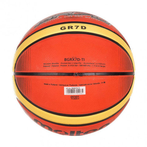 Molten BGRX7D Basketball – Durable Rubber, Deep Channels, Superior Grip – Perfect for Indoor & Outdoor Play