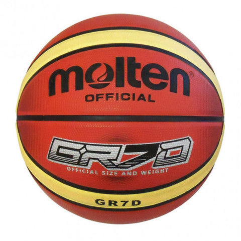 Molten BGRX7D Basketball – Durable Rubber, Deep Channels, Superior Grip – Perfect for Indoor & Outdoor Play