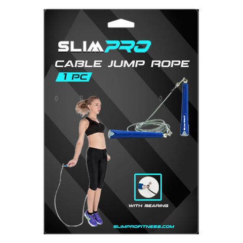 Slimpro Fitness Speed Rope - Adjustable Length, Rotating Joints, Ideal for Cardio & Endurance Training